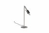 Lampa biurkowa stołowa LED srebrna metalowa minimalistyczna klasyczna nowoczesna do gabinetu ściemnialna IKARIS 555310107 Trio